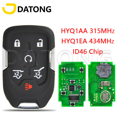 Datong World Car Remote Key สำหรับ Suburban Tahoe GMC Yukon ID46ชิป PCF7937E 315MHz HYQ1AA เปลี่ยน Promixity Smart Card