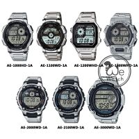 CASIO ของแท้ ?% AE-1000WD-1A AE-1100WH-1A  AE-1200WHD-1A AE-2000WD-1A นาฬิกาผู้ชาย Digital สายเหล็ก กล่องและรับประกัน1ปี