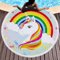 Fashion Unicorn Style Beach Towel Summer Portable Swimming Bath Towel Outdoor Garden Sport Yoga Blanket Beach Towel