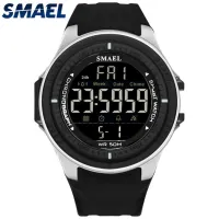 {Miracle Watch Store} แบรนด์หรู SMAEL บุรุษดำน้ำ50เมตรกีฬานาฬิกาอิเล็กทรอนิกส์ดิจิตอล LED ทหารนาฬิกาผู้ชายนาฬิกาข้อมือสบายๆ Relógio Masculino