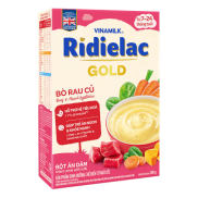 Bột ăm dặm Ridielac Gold bò rau củ HG 200g , date 04 11 2024