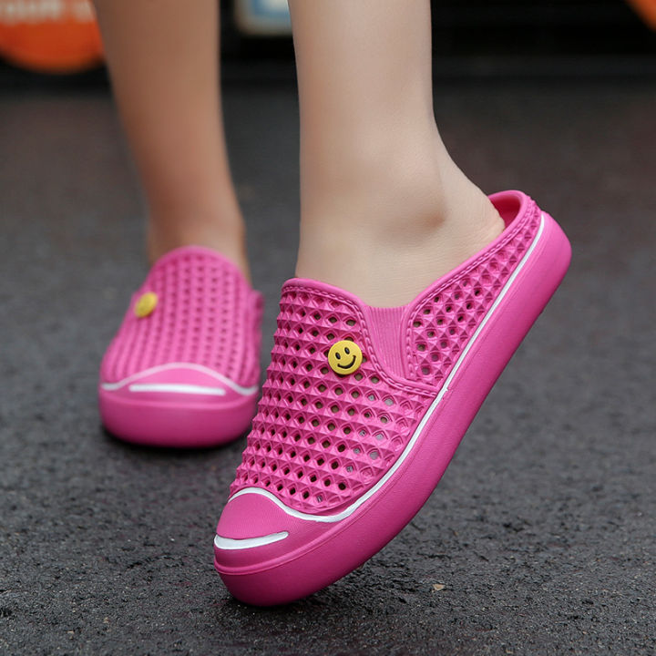 รองเท้าแตะสำหรับผู้ชายและผู้หญิงขนาด36-45คู่รองเท้าแตะรองเท้าแตะครึ่งขี้เกียจไม่ลื่น-flip-flops