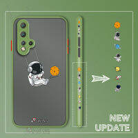 Hontinga Casing Case For Huawei Nova 5T Case Side Edge Pattern Design Hard Case Cute Cartoon NASA America Space Astronaut For Boys Clear Transparent P