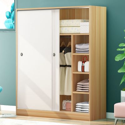 [COD] Wardrobe Rental Housing Residential Wood Assembly Bedroom Sliding Door Cabinet Large