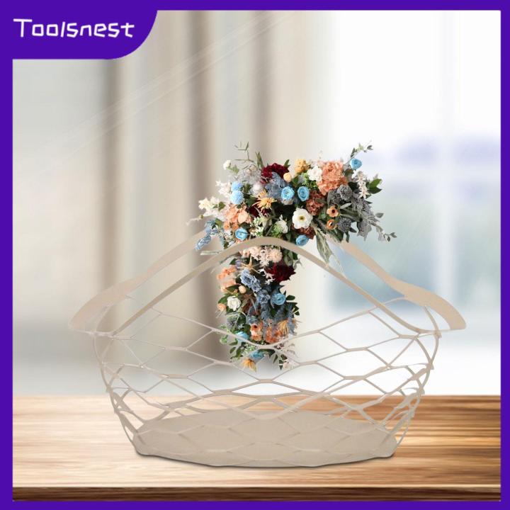 ตะกร้าเด็กผู้หญิงอเนกประสงค์โรแมนติกตัวยึดดอกไม้จัดกระเช้าดอกไม้-toolsnest-การตกแต่งบ้านสำหรับงานเลี้ยงวันหยุดงานแต่งงาน