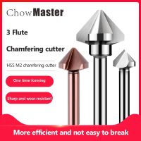 เจาะ บิต 1 ขลุ่ย 3 ขลุ่ย Chamfer Countersink เจาะ บิต 6pcs 6.3-20.5mm 90 °องศา HSS Chamfering Cutter ไม้หลุมโลหะ เจาะ