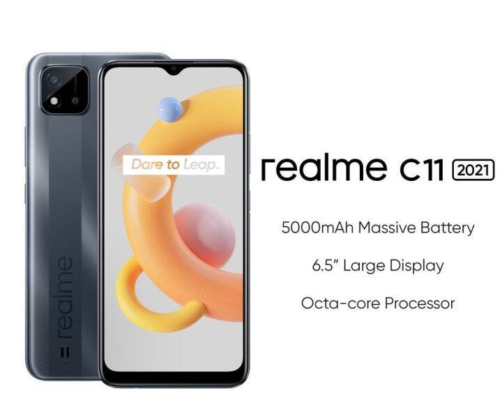 realme-c11-2021-โทรศัพท์มือถือ-มือถือ-เรียวมี-โทรศัพท์realme-โทรศัพท์-หน้าจอ-6-52-นิ้ว-กล้อง-8-mp-กล้องหน้า-5mp-ความเร็ว-1-6-ghz-android-หน่วยความจำ-ram-2-gb-rom-32