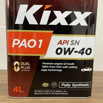 Nhớt Kixx Pao 1 0W40 0W-40 API SN/CF Hàn Quốc Dành Cho Xe Ô Tô Cao Cấp ...