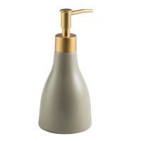 Simple Frosted Ceramic Bathroom Soap Dispenser Cone-Shaped Hand Soap Bottle Hotel Club Shower Gel Sub-Bottle