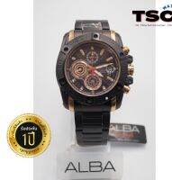 ALBA  Carbon Limited Edition นาฬิกาผู้ชาย คาร์บอนสแตนเลสรมดำ กันน้ำ100m จับเวลา ประกันแท้