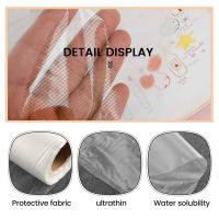 Clear Wash Water Soluble Embroidery Film 12 inch x 30 Yd Roll for Machine Embroidery and Hand Sewing