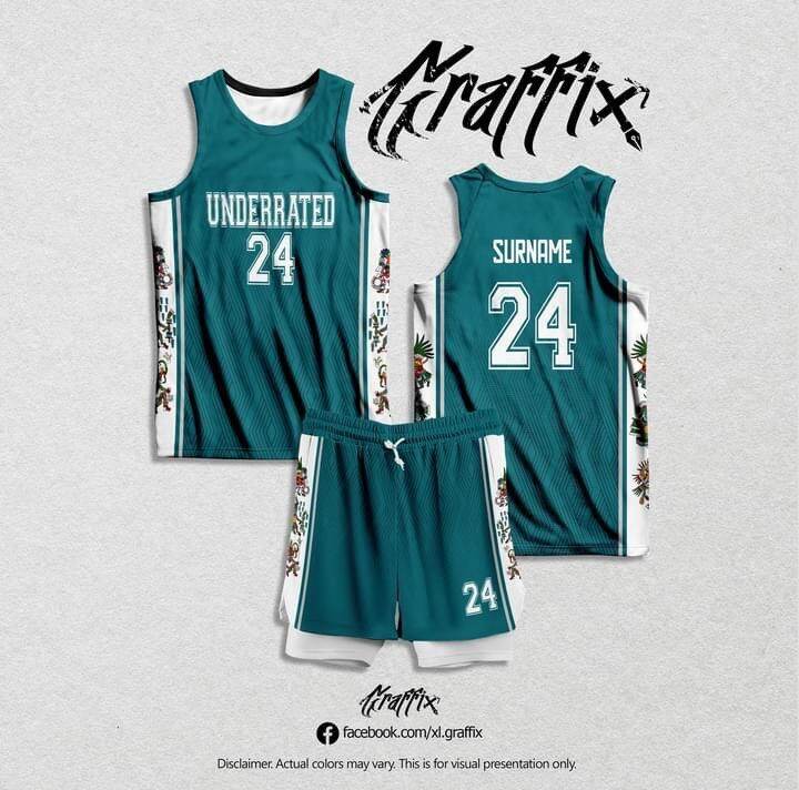 UNDERRATED 01 BASKETBALL JERSEY FULL SUBLIMATION HIGH QUALITY FABRICS