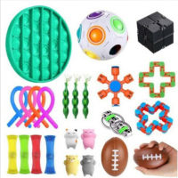 KechcMall 17-24PCS Pack Fidget Sensory ชุดของเล่นของเล่นบรรเทาความเครียดออทิสติกความวิตกกังวลบรรเทาความเครียด Fidget ของเล่นสำหรับเด็กผู้ใหญ่