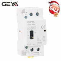 Geya 40a 63a 2P แบบแมนนวลในครัวเรือน Ac220v 2no หรือ2nc รางคอนแท็คเตอร์ Ac 230V ควบคุมด้วยมือ