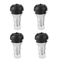 4pcs Protective Car Tyre Valve Stem Cap Replacement Part Wear Resistant Easy Install Safe Driving Truck Accessories Screw On