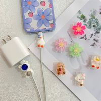 New Cartoon Animal Flower Charging Cable Head Protector Anti-break USB Line Charger Data Cable Protector For IPhone Android