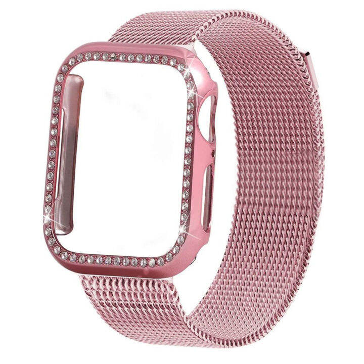 เคส-สายสำหรับapple-watch-5-4-3-38-42-44มม-เคส-สายสแตนเลสสายmilanese-loopสำหรับapple-watch-5-4-3-38-42-44มม