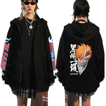 Bleach Hoodies  Anime Fashion Pullovers Unisex Harajuku Casual Long Sleeve  Hoodie  Bleach Store