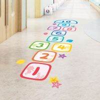 [COD] ring wall decoration board childrens room baby stickers hopscotch