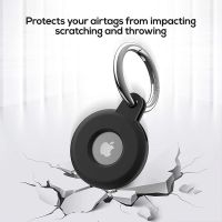 ซิลิโคนนุ่มเหลวสำหรับ Airtag เคสคลุมทั้งหมดสำหรับ Airtag Protector Tracker Anti-Lost Smart Keychain