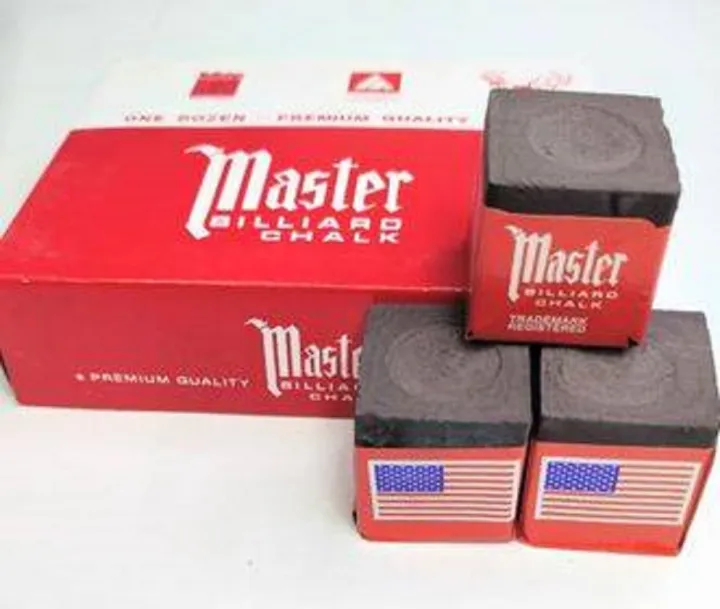 3pcs. MASTER DARK GRAY BILLIARD CUE CHALK (FOR SALE TISA NG TAKO NG
