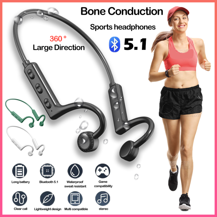 KS19 Bone Conduction Wireless Bluetooth Headphones TWS Sports Bluetooth Headset Noise Cancelling