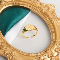 YDIJEJ บุคลิกภาพ เพชร เข็มทิศ ผู้หญิง ยุโรปและอเมริกา แหวนนิ้ว เปิดแหวน ทองแดง เครื่องประดับแฟชั่น