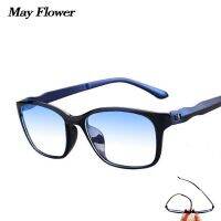 May Flower Anti-blue Ray Computer Glasses TR90 Presbyopic Glasses Frame For Men Reading Glasse Women Grade Glasse Eyeglasses Men