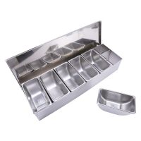 Stainless Steel Seasoning Box Restaurant Chef Seasoning Box With Lid Storage Box Household Seasoning Tank