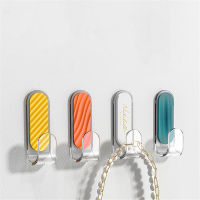 4PCS Wall Hooks Punch Free Strong Adhesive Hooks Hooks For Towels Key Bag Kitchen Bathroom Hooks Set 4PCS Creative Style Adhesive Hooks Punch Free Decorative Wall Hooks