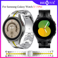 สาย Galaxy Watch 5 Pro 45mm โลหะสแตนเลส สำหรับ Samsung Galaxy Watch 5 40mm 44mm สร้อยข้อมือสายรัดข้อมือสำรองอุปกรณ์เสริม