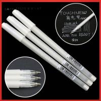 GAOGU ปากกามาร์กเกอร์เส้นสีขาว,ปากกาพลาสติกสีขาว0.8มม. ความสว่างสูงปากกาที่เขียนคิ้วบางร่างแบบปากกาวาดปากกา5ชิ้น