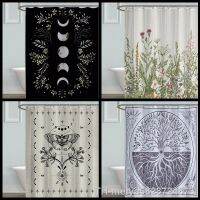 【hot】✒┅  Hot Selling Floral Shower Curtain Fogproof Perforation-free Partition