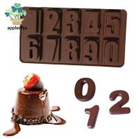 APPLED ตัวเลข ตัวอักษรอักษร ช็อคโกแลต สุขสันต์วันเกิด ตกแต่งเค้ก เชื้อรา แม่พิมพ์ อุปกรณ์ครัว DIY เครื่องมืออบ