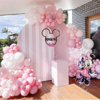 168Pcs Mouse Arch Garland Balloon Kit Macaron Pink Latex Balloon Set Kids Birthday Decoration Baby Shower Globos