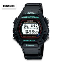 Velashop  นาฬิกาข้อมือผู้ชายคาสิโอ ดิจิตอล CASIO Standard Digital สายเรซินสีดำ รุ่น DW-290-1VS, DW-290-1, DW-290