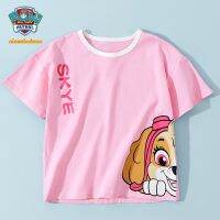 paw patrol เสื้อยืดแขนสั้นลําลอง แฟชั่นฤดูร้อน สําหรับเด็กผู้หญิง