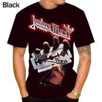 Judas Priest ฤดูร้อนแฟชั่นใหม่3D พิมพ์ลำลองสำหรับบุรุษคอกลมแขนสั้นท็อปส์เสื้อยืด