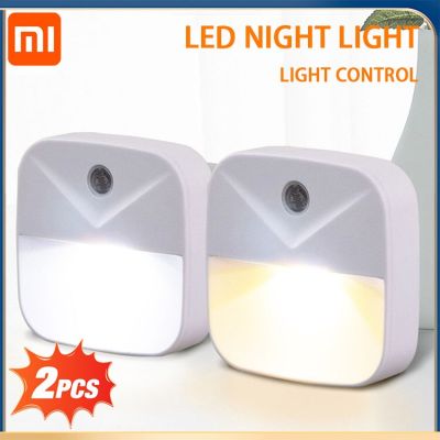Xiaomi LED Night Light Wireless Light Control Sensor EU Plug Dusk-to-Dawn Night Lights Baby Kids Bedside Bedroom Corridor Lamp