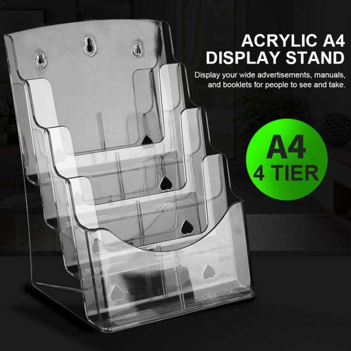 Acrylic A4 File Display Clear Storage Box Office Storage A4 Single ...