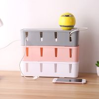 Fashion Safety Socket Storage Box With Lid Wire Organizer Power Cord Cable Container Cable Management Case Home Decor