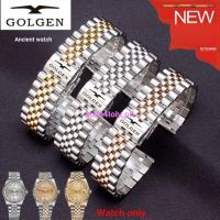 Suitable For Guzun GOLGEN Watch Strap Steel Band Solid Stainless Butterfly Buckle Accessories Men Women Bracelet 20 0705