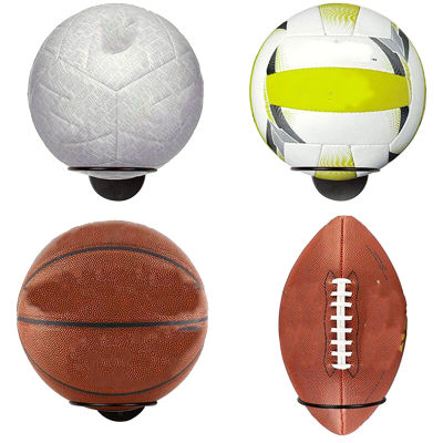 1PC Wall-Mounted Ball Holders Display Racks for Basketball Soccer Football Volleyball Exercise Ball Black Home Organizer Rack