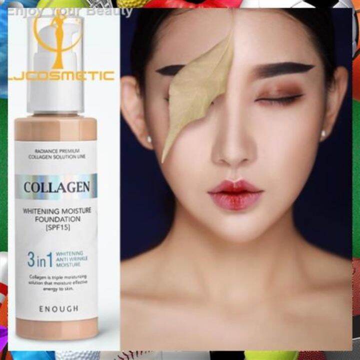 【ORIGINAL 3 in 1 Collagen Whitening Moisture Liquid Foundation with SPF ...