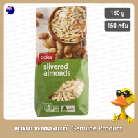 โคลส์อัลมอนด์อบแบบสไลด์ 150กรัม - Coles Australian Slivered Almonds 150g.