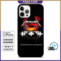 Metallica Master Of Puppets 1 Phone Case for iPhone 14 Pro Max / iPhone 13 Pro Max / iPhone 12 Pro Max / XS Max / Samsung Galaxy Note 10 Plus / S22 Ultra / S21 Plus Anti-fall Protective Case Cover