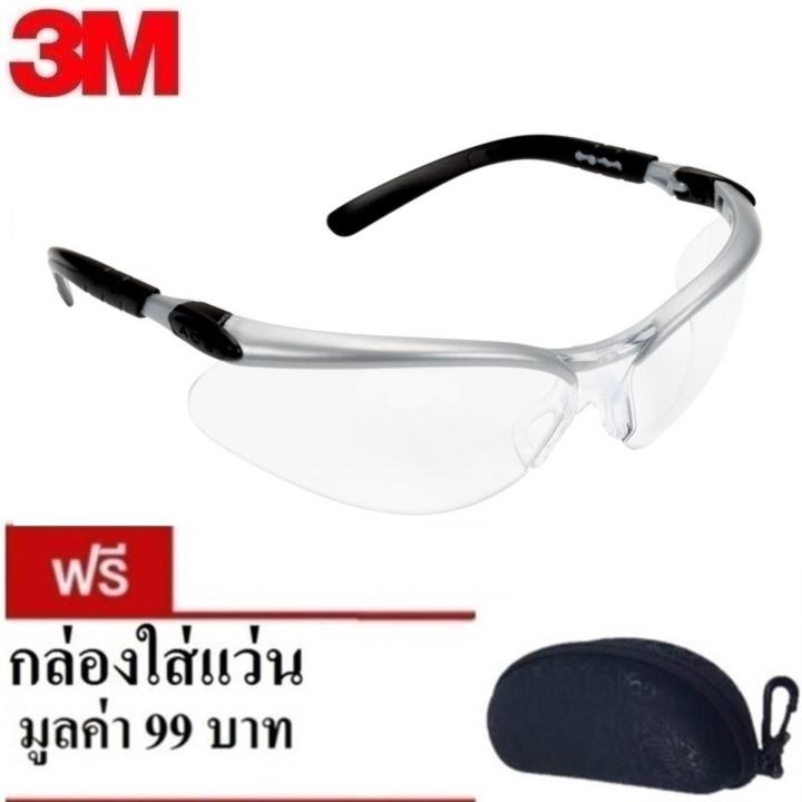 3M 11380 แว่นนิรภัย กรอบสีเทา เลนส์ใส กันรอย Safety Eyewear BX series