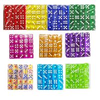 【LZ】 50 Pçs/set D6 Dice 12mm 6 Lados Multicolor Transparente Cor Acrílico Arredondado Bordas Dice Para DND MTG Table Board Game Drink Party