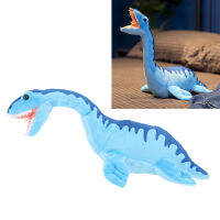 Katte Plesiosaurus ตุ๊กตาไดโนเสาร์ของเล่นของเล่นสัตว์นุ่มเหมือนจริงไดโนเสาร์สีฟ้ายัดไส้สำหรับห้องนอน