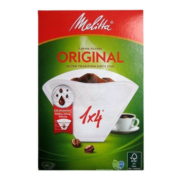 Melitta Filter Paper 1x4 by 40s Lazada PH